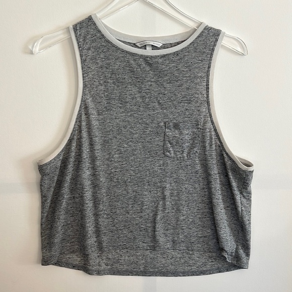 Tops - VICTORIA’S Secret Heather gray tank top with front pocket size M